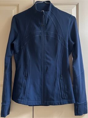 🍒LULULEMON sz 10 DEFINE Jacket TRUE NAVY Mineral Blue *LUON!